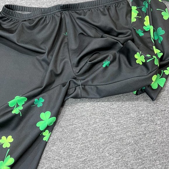 Like New "CowCow" Irish St Patrick’s Day Gradient Shamrock Leggings XL - Picture 5 of 9